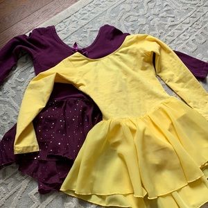 Two leotards for dance.